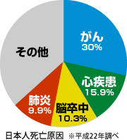 日本人死亡原因グラフ