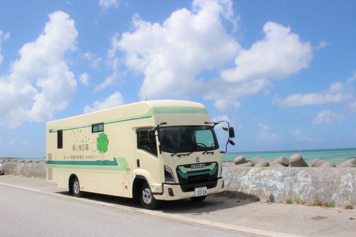 子宮がん検診車両の写真